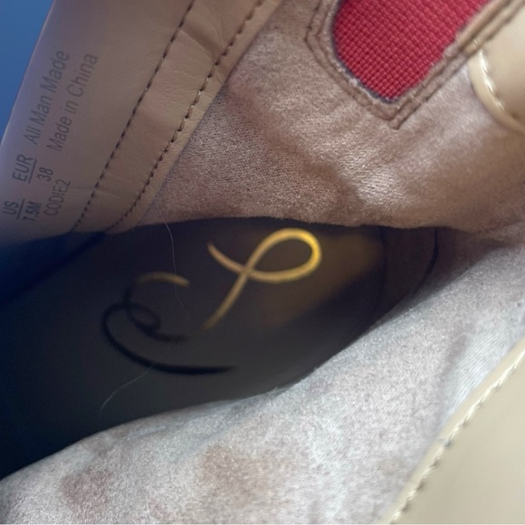 Sam Edelman Codie2 Rose Stucco Square Toed Croc Embossed Ankle Bootie 7 1/2 M - Picture 13 of 15